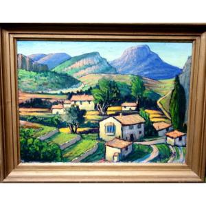 "landscape Of Provence" By R.dutot Around 1940/50