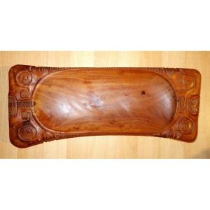 "hollow Carved Dish" In Taiohae (marquesaes) By B.tamarii Around 1990/2000