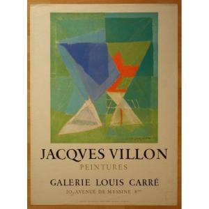 Poster Galerie Louis Carre "jacques Villon" ....1955....mourlot