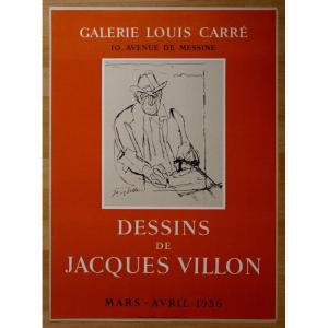 Poster Galerie Louis Carre "jacques Villon"....1956....mourlot