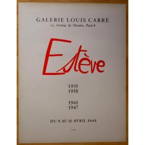 Poster Galerie Louis Carre "maurice Esteve"....1948....mourlot Brothers