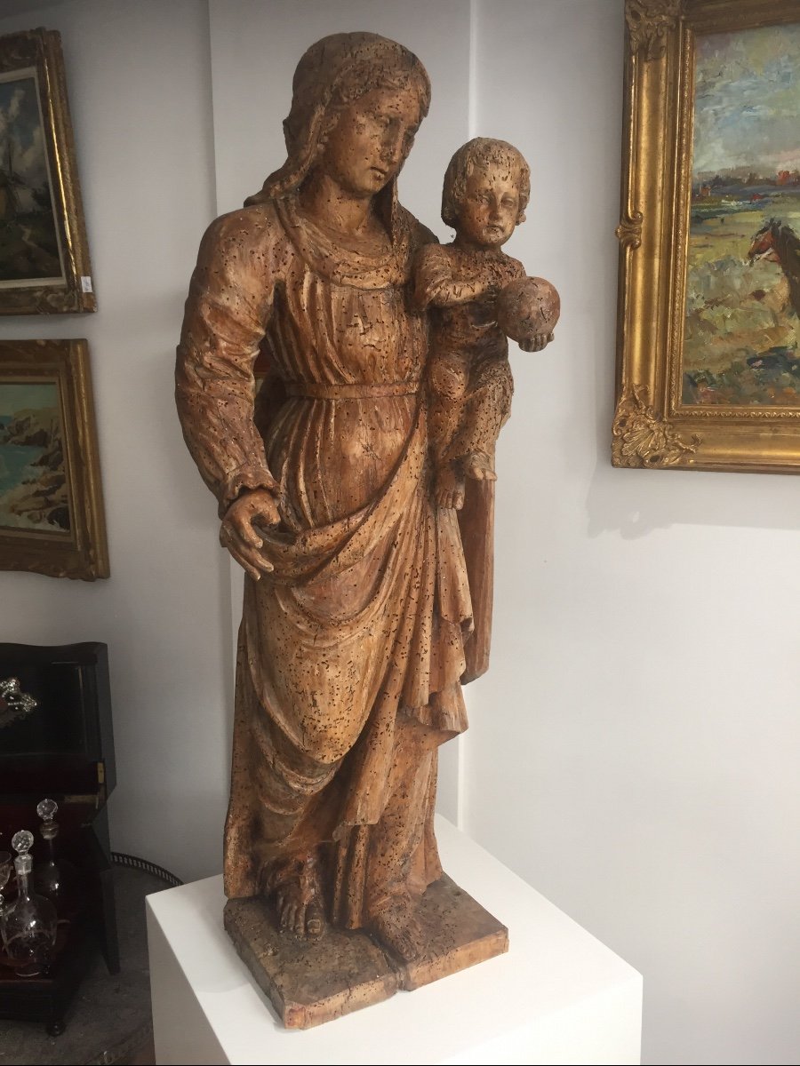 Vierge à L’enfant 18 éme Siècle -photo-2