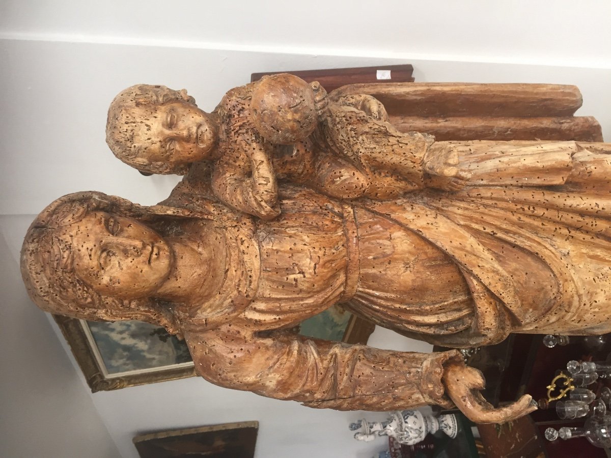 Vierge à L’enfant 18 éme Siècle -photo-3