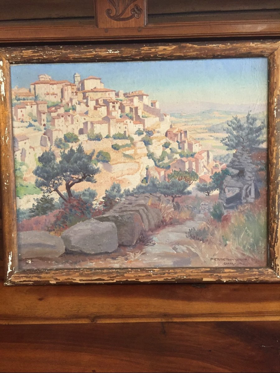 Tableau Huile Sur Toile  Représentant  » Gordes Alpes Côte D’azur