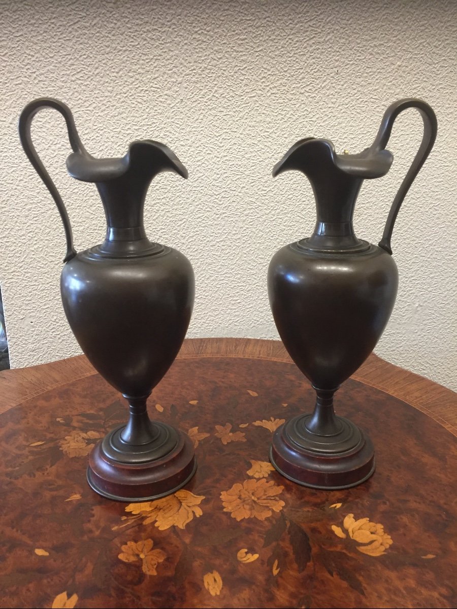 Pair Of 19th Century Ewers 