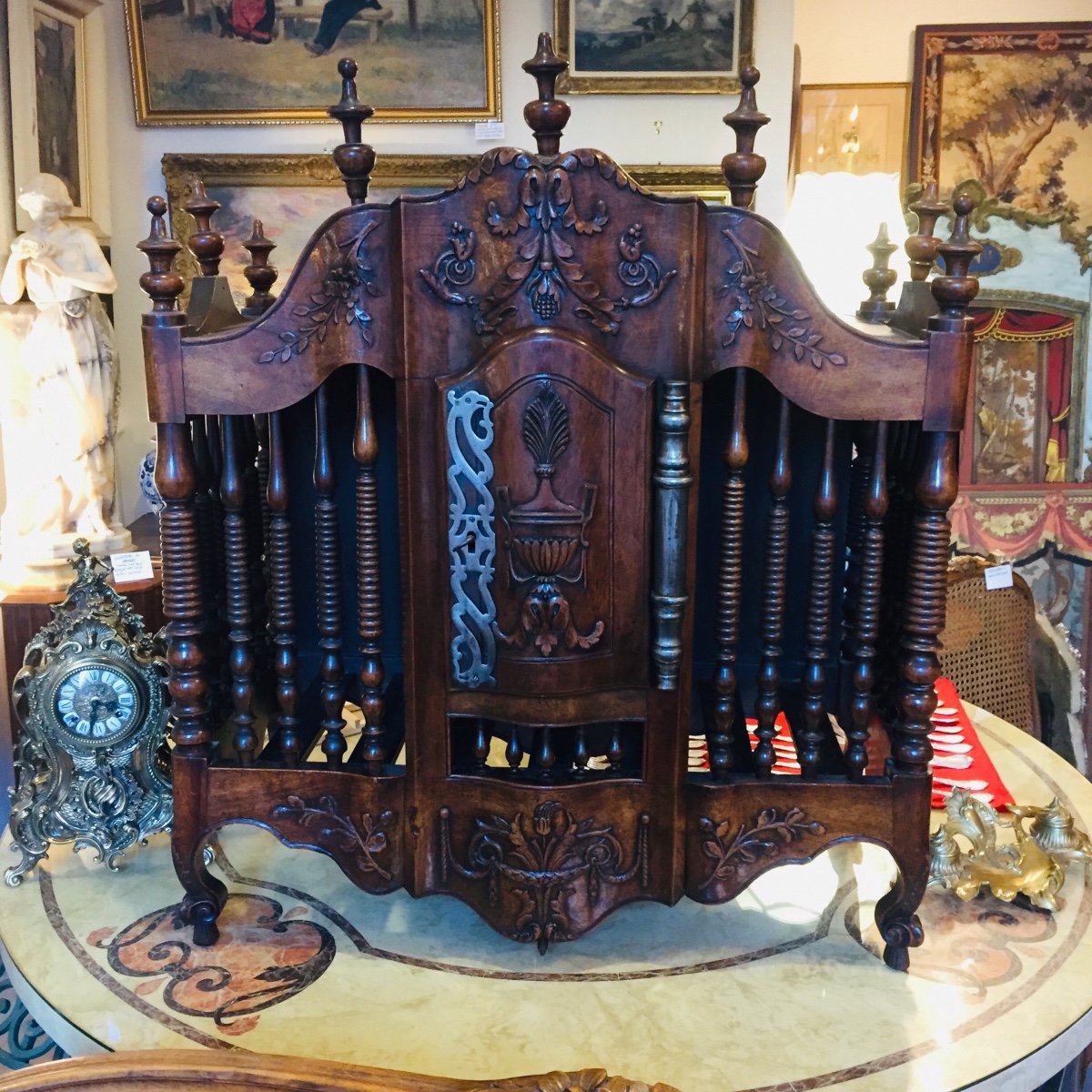 18th Century Provencal Walnut Bread Box 