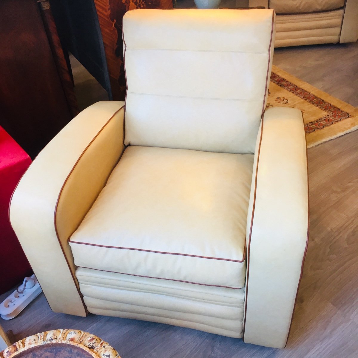 Pair Of 1950s Club Armchairs-photo-2