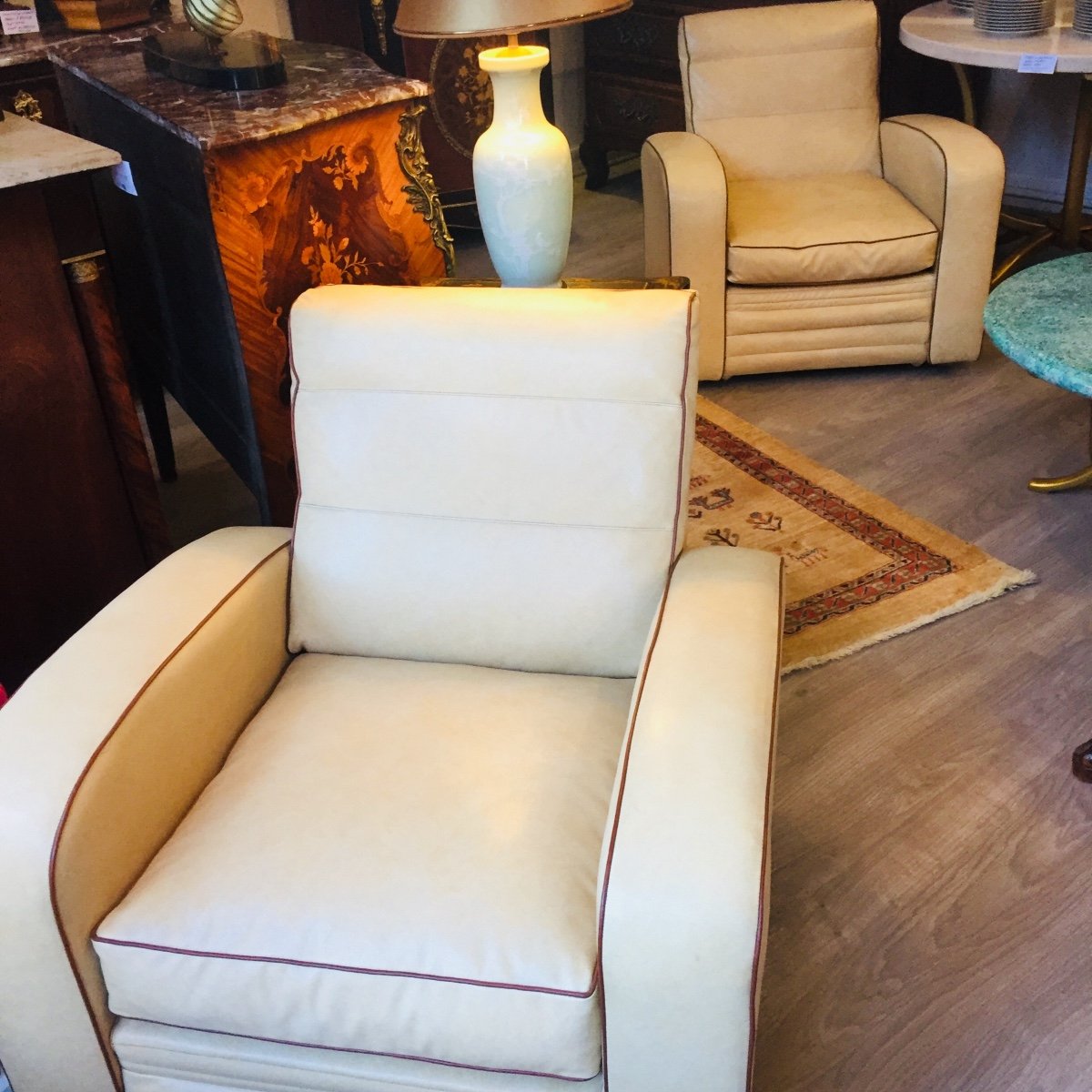 Pair Of 1950s Club Armchairs