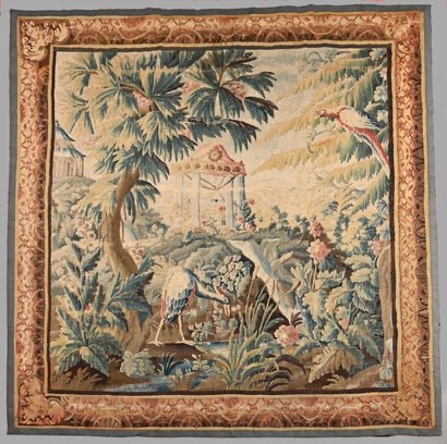 Grande Tapisserie D’aubusson  Fin 17 éme Siècle Ou Début 18 éme Siècle 