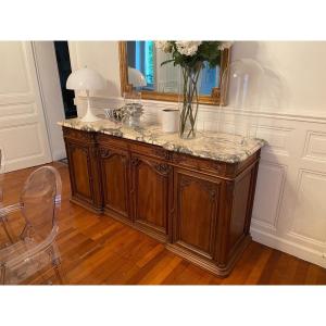 Beautiful Regency Style Walnut Sideboard 