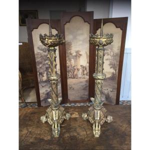 Pair Of 19th Century Candlesticks 