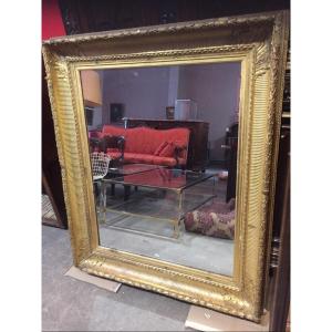 19th Century Gilded Wooden Mirror 