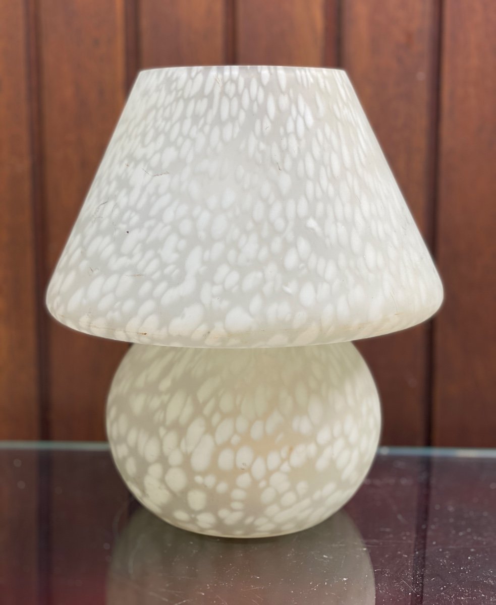 Lampe Champignon Authentique Verre Murano Années 70