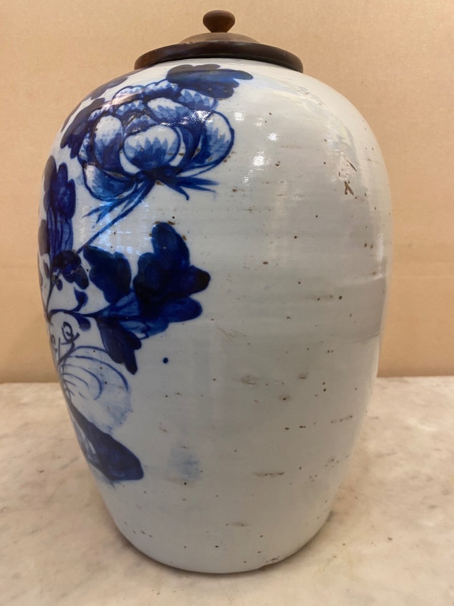 Large Chinese Ginger Pot Porcelain 19th Century Perfect Condition-photo-4