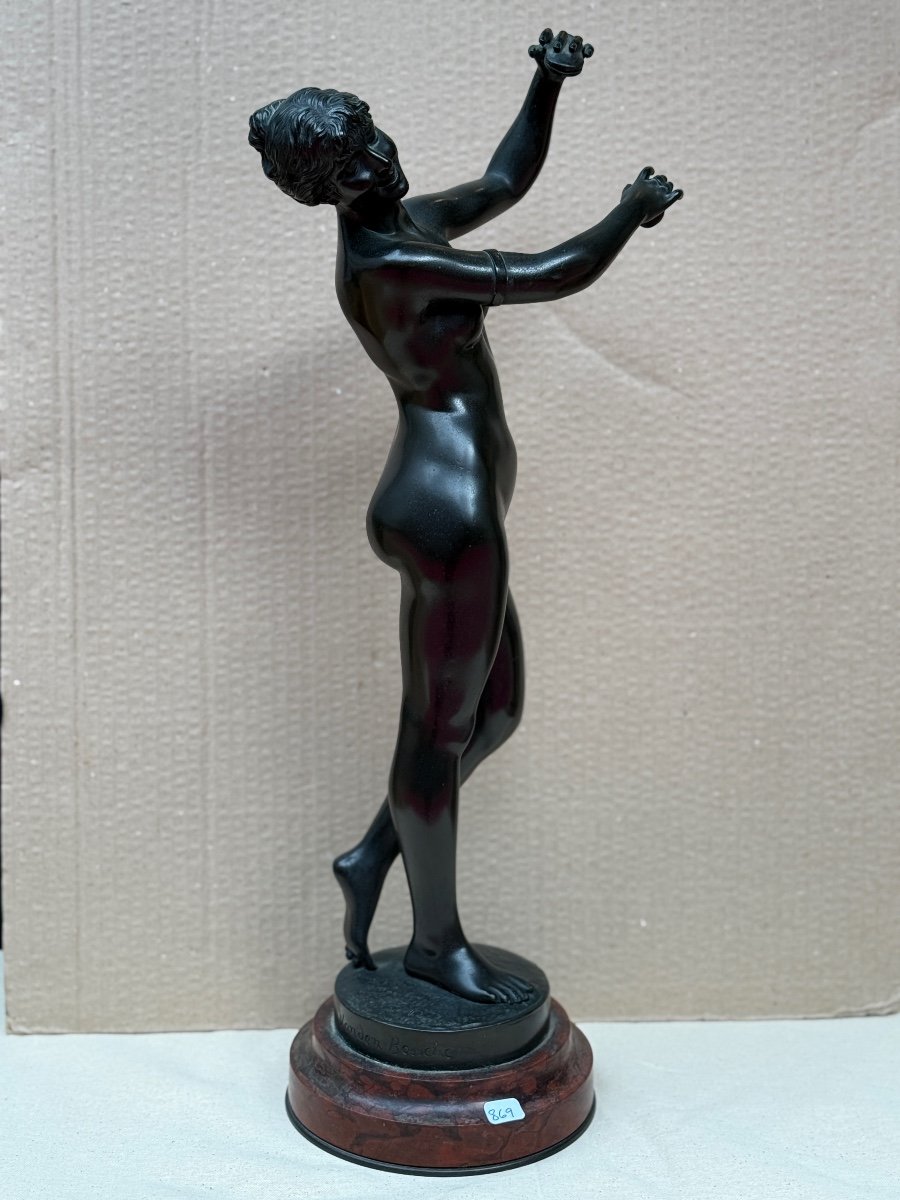 Femme Nue Bronze Signé Don Van Den Bossche -photo-2