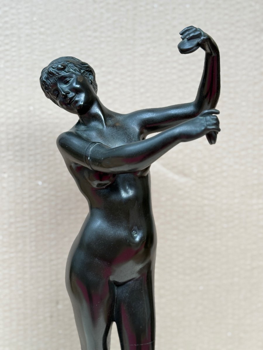 Femme Nue Bronze Signé Don Van Den Bossche -photo-1