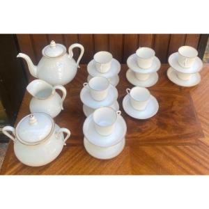 Porcelain Coffee Service 10 Cups And 10 Saucers