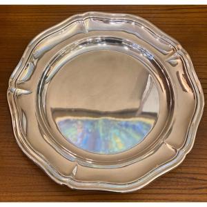 Silver Metal Tray Signed Ercuis Art Deco 1930