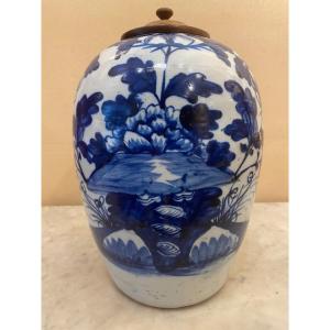 Grand Pot De Gingembre Porcelaine Chinoise  19ème Siècle Parfait état