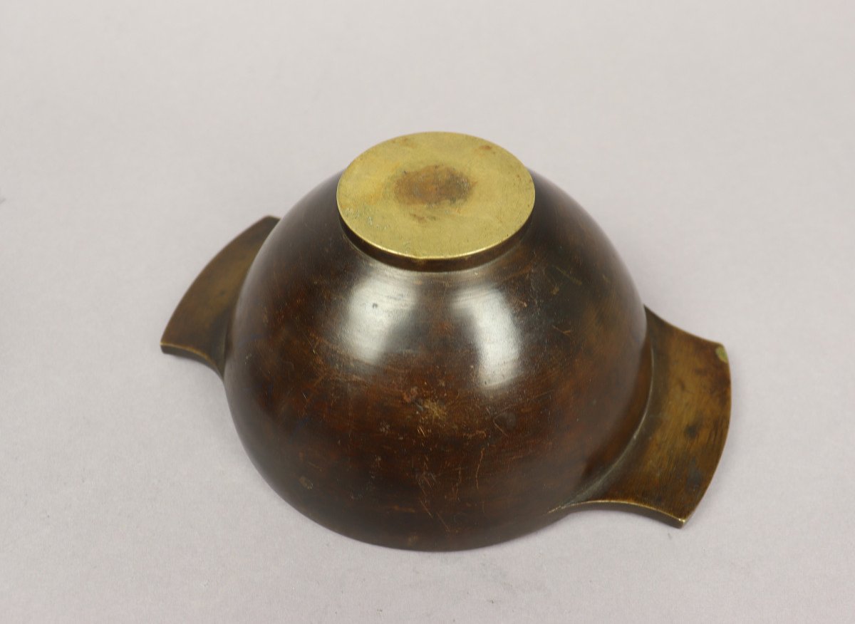 Sugar Bowl With Lid By Alexandre Charpentier-photo-7