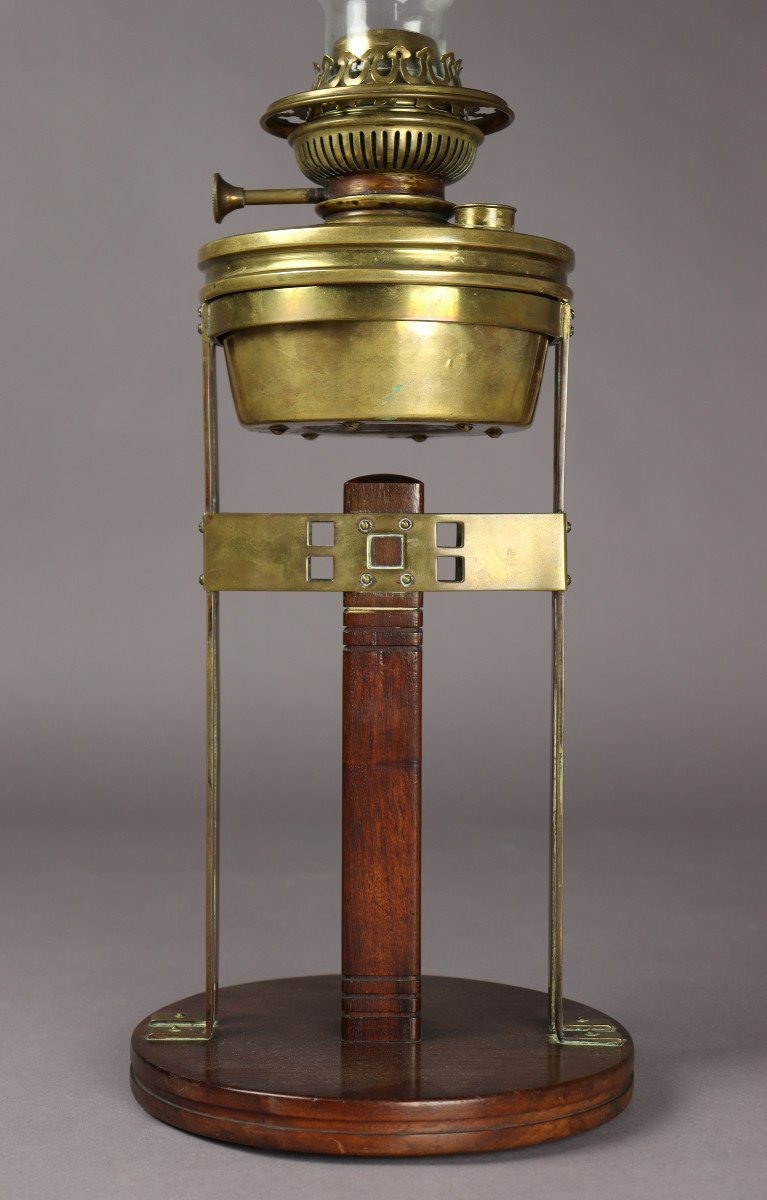 Table Oil Lamp By Gustave Serrurier-bovy-photo-3