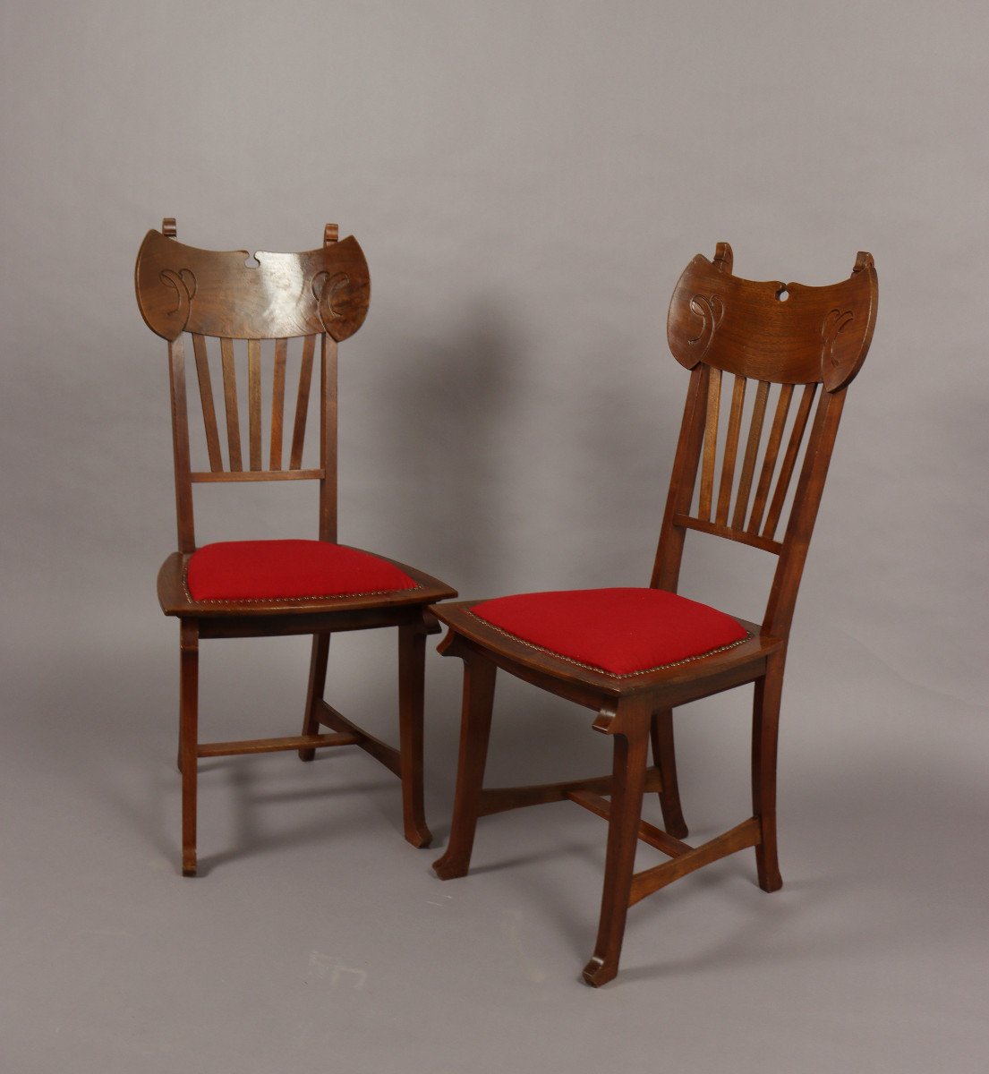 Set Of Eight Chairs By Gustave Serrurier-bovy-photo-1