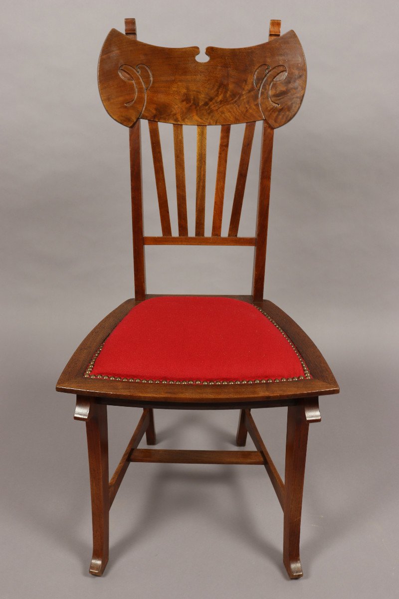 Set Of Eight Chairs By Gustave Serrurier-bovy-photo-8