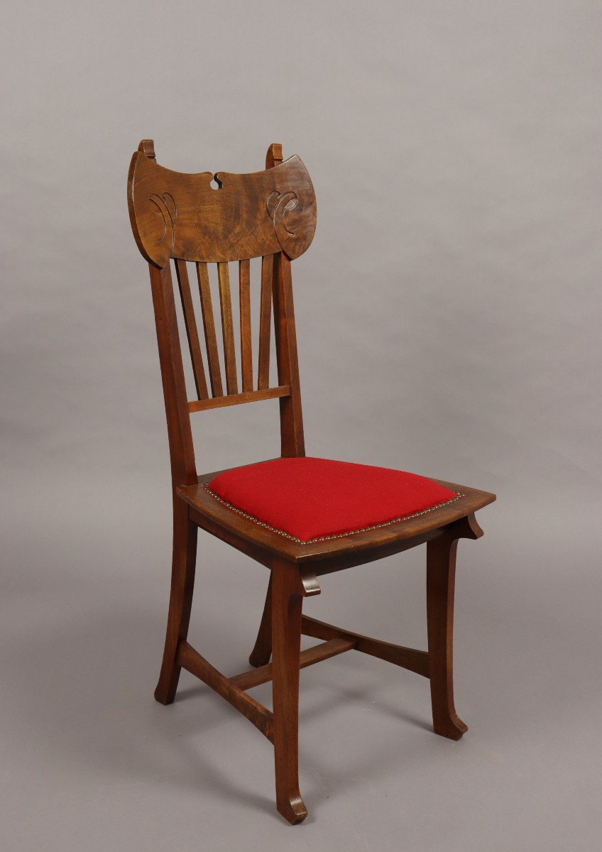 Set Of Eight Chairs By Gustave Serrurier-bovy