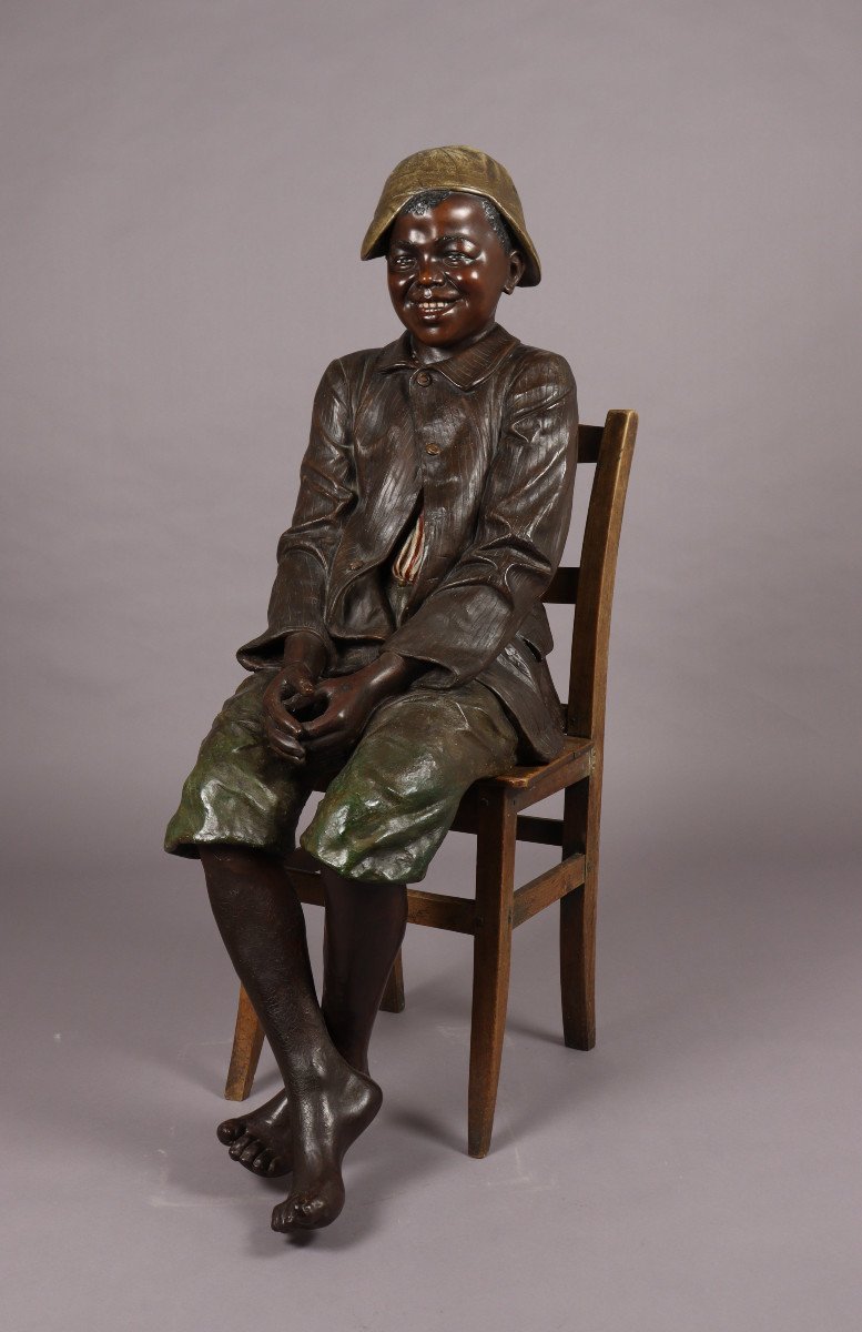 Seated Boy, By Goldscheider-photo-2