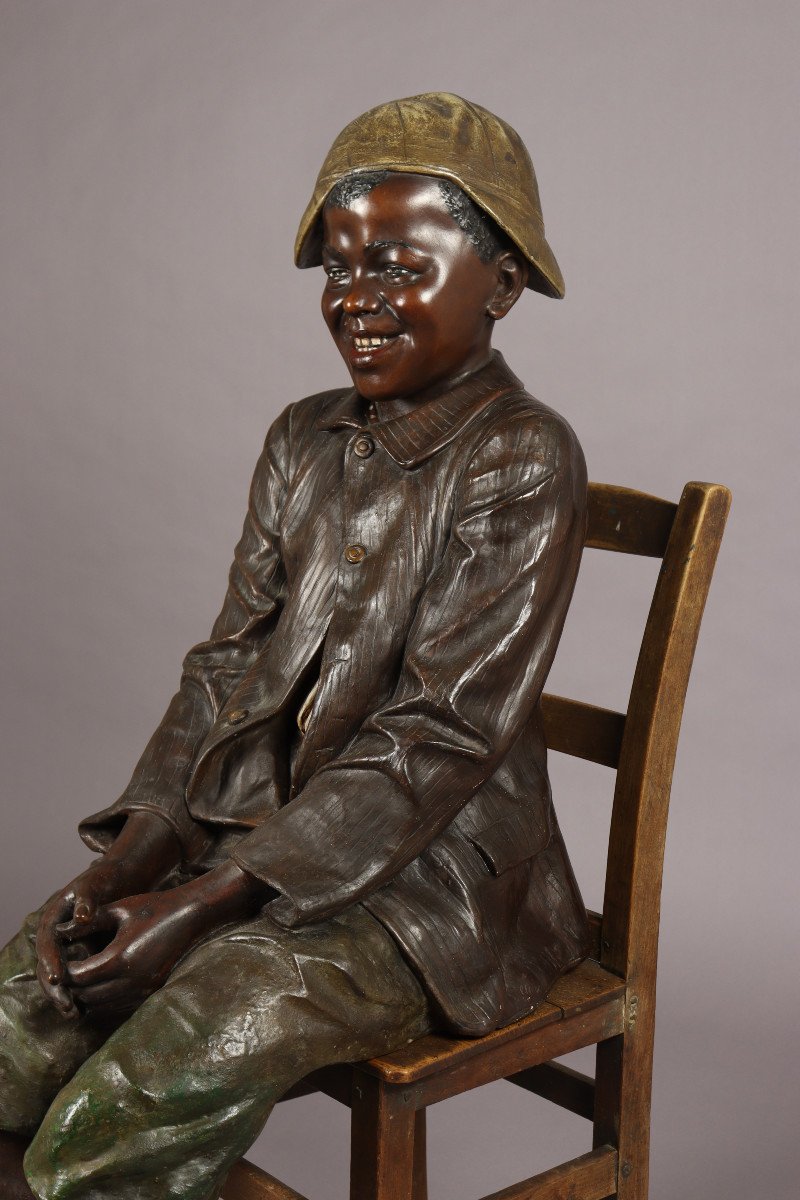 Seated Boy, By Goldscheider-photo-4