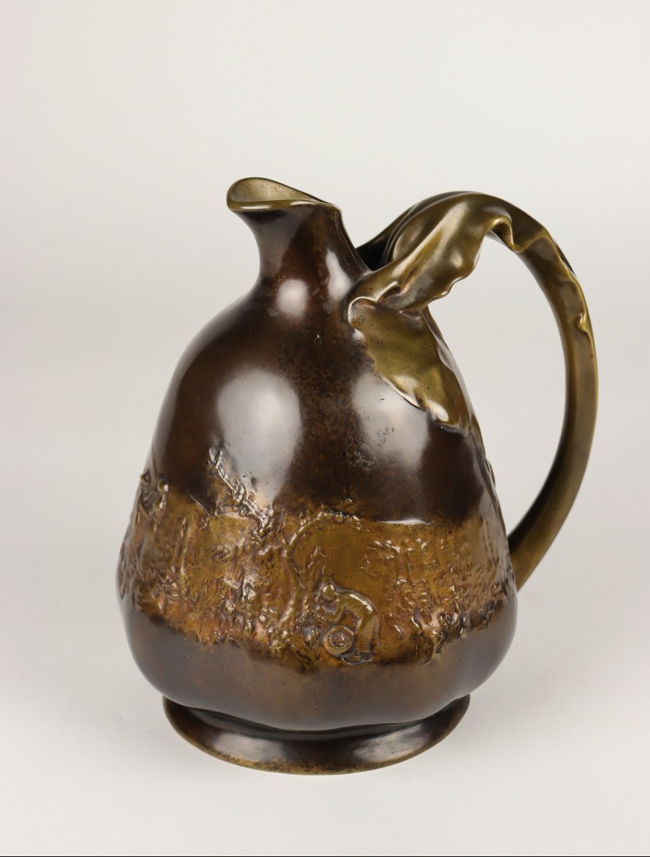 Pitcher By Jean Baffier-photo-2