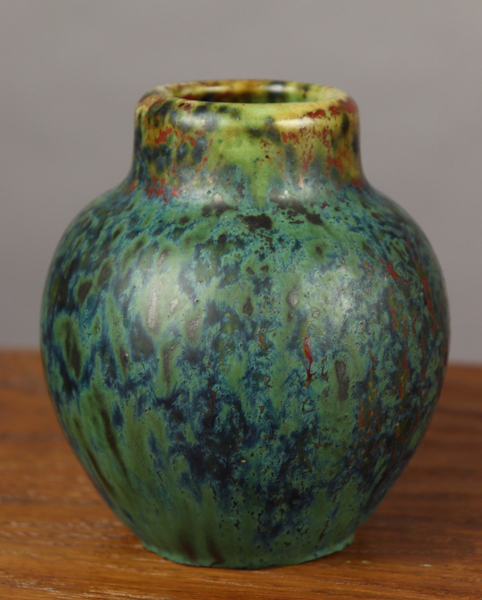 Vase De Forme Boule Par Pierre-adrien Dalpayrat-photo-4