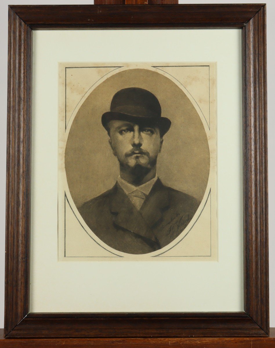 Portrait Of Man In Bowler Hat