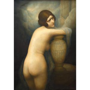 Symbolist Nude By Léonard Sarluis