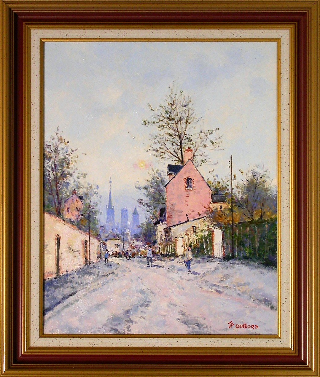 Painting - Oil On Canvas Post-impressionist - Jp Dubord - Rouen-photo-1