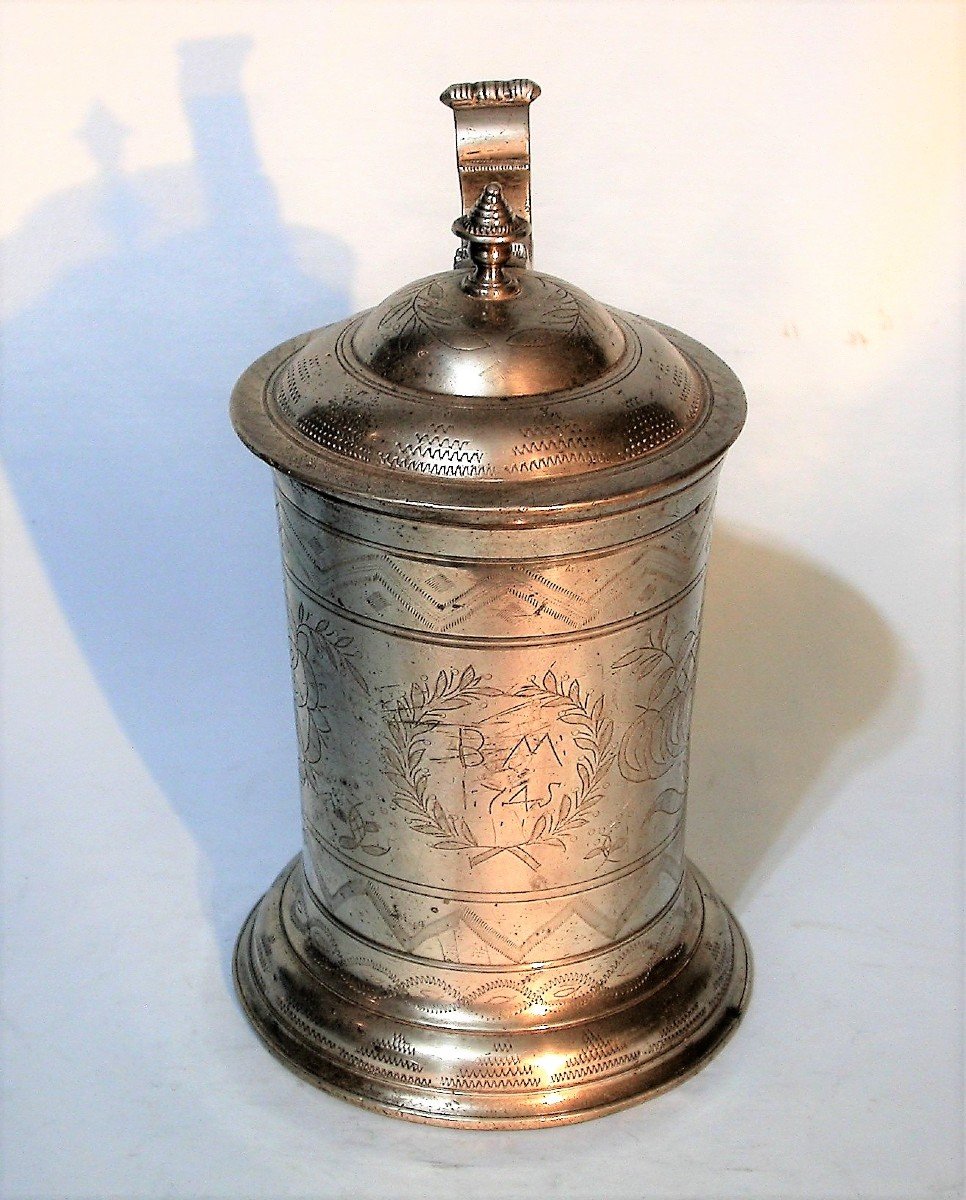 Proantic: Pewter Tank (tin) - Zurich, XVIII Th Century