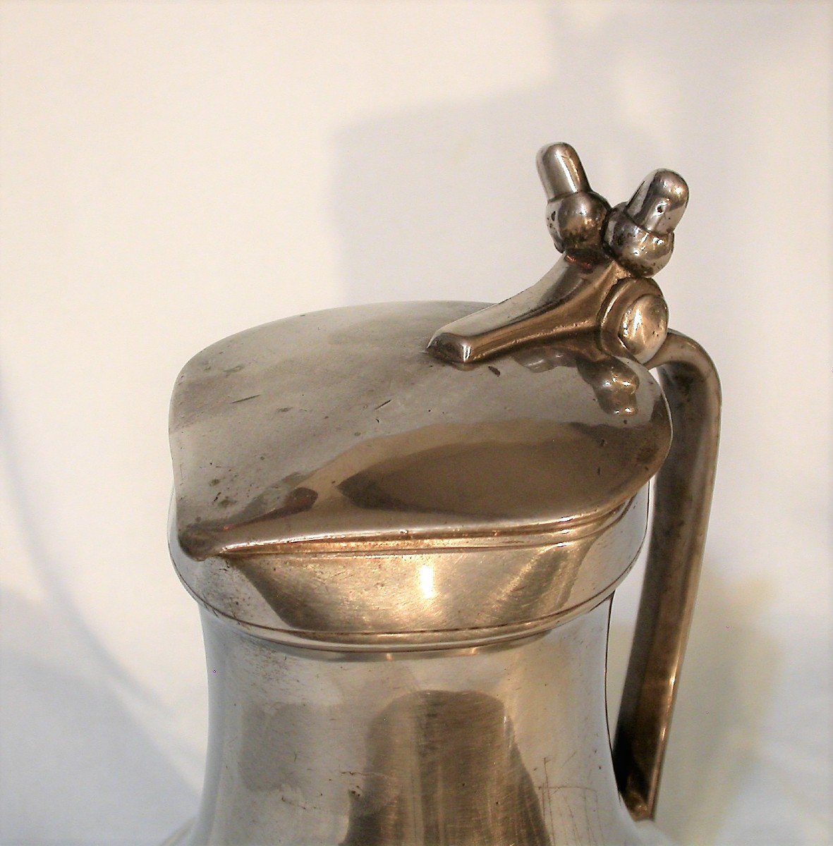 Pewter Wine Pitcher (tin) - Caen, Circa 1800-photo-2