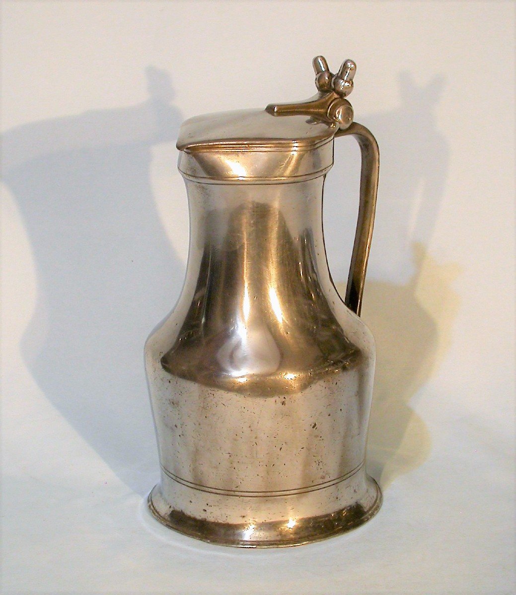 Pewter Wine Pitcher (tin) - Caen, Circa 1800