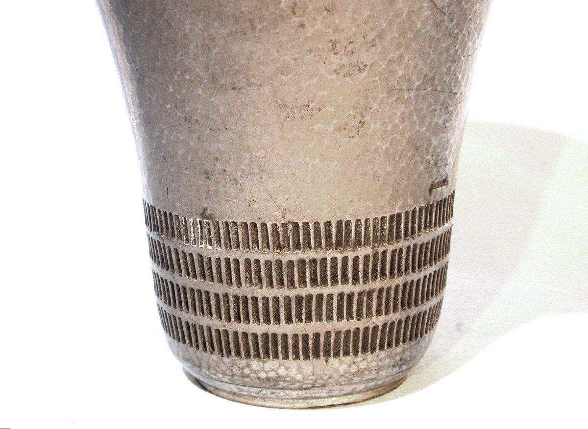 “art Deco” Vase In Pewter By Delavan-photo-1