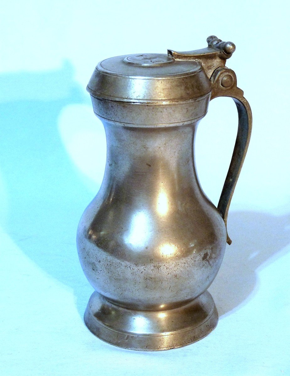 Pewter Wine Pitcher - Toulouse, 18th Century