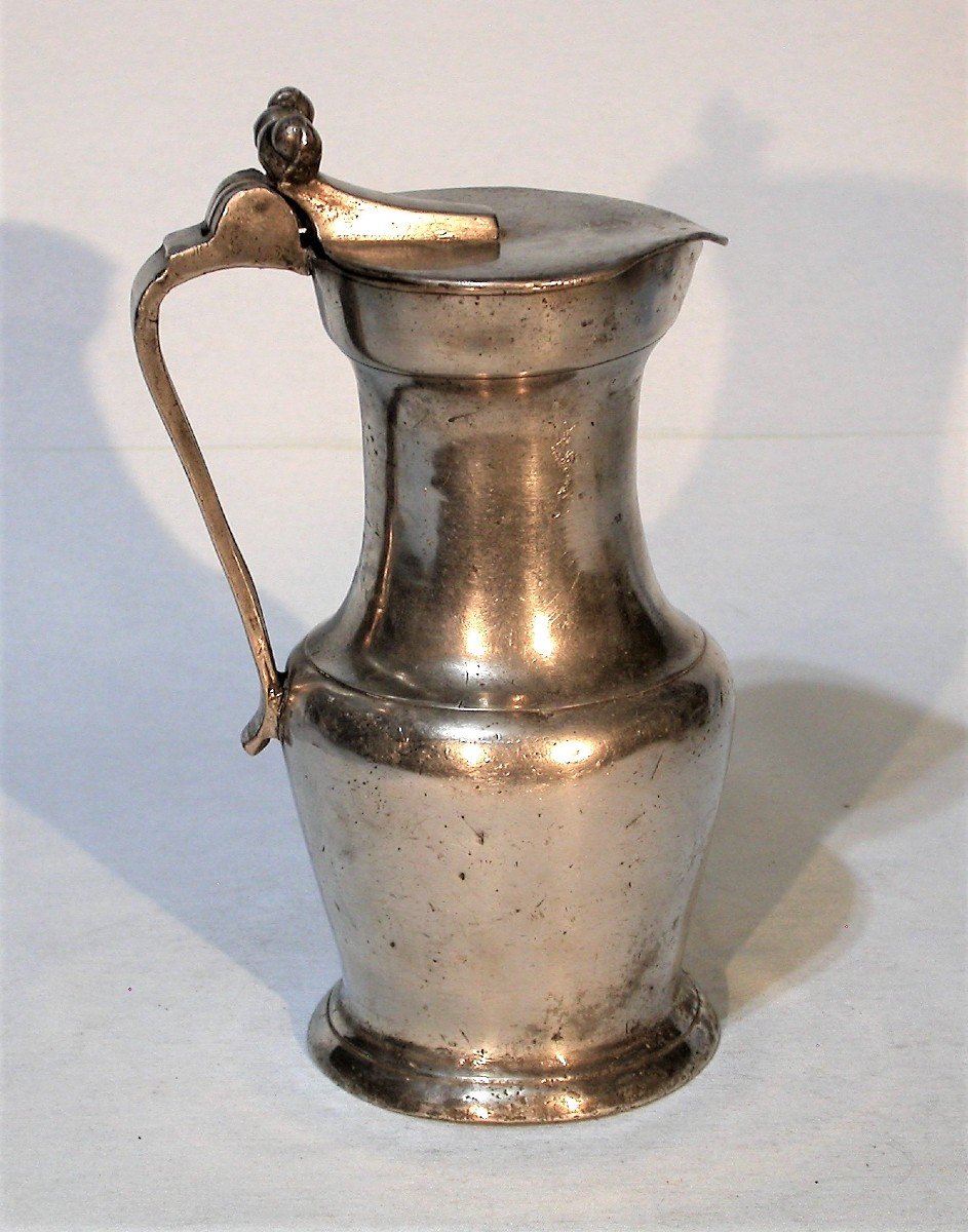 Pewter Wine Pitcher  - Bordeaux, 18th Century-photo-1