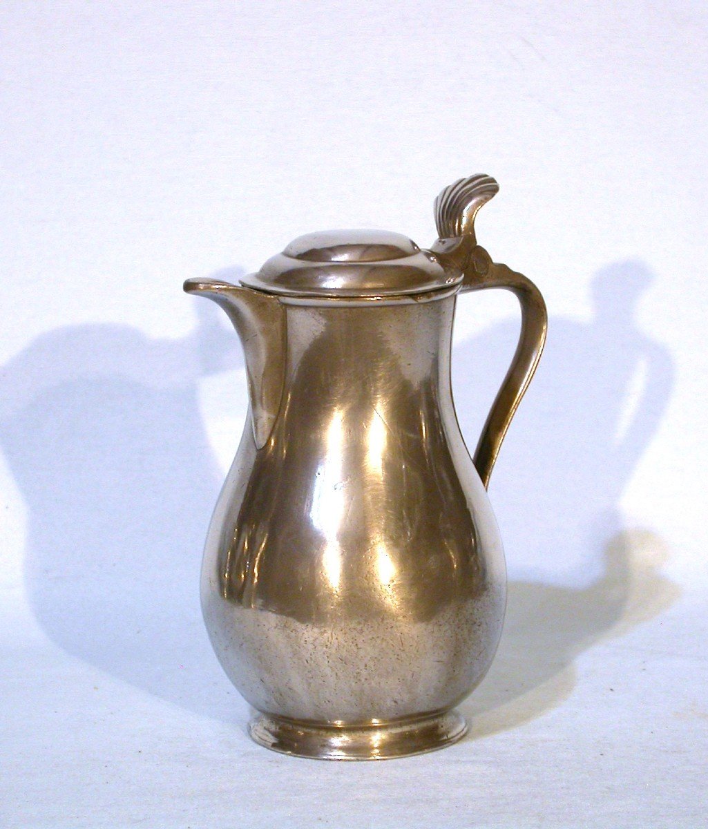 Pewter Wine Pitcher (tin) - Brussels, 19th Century