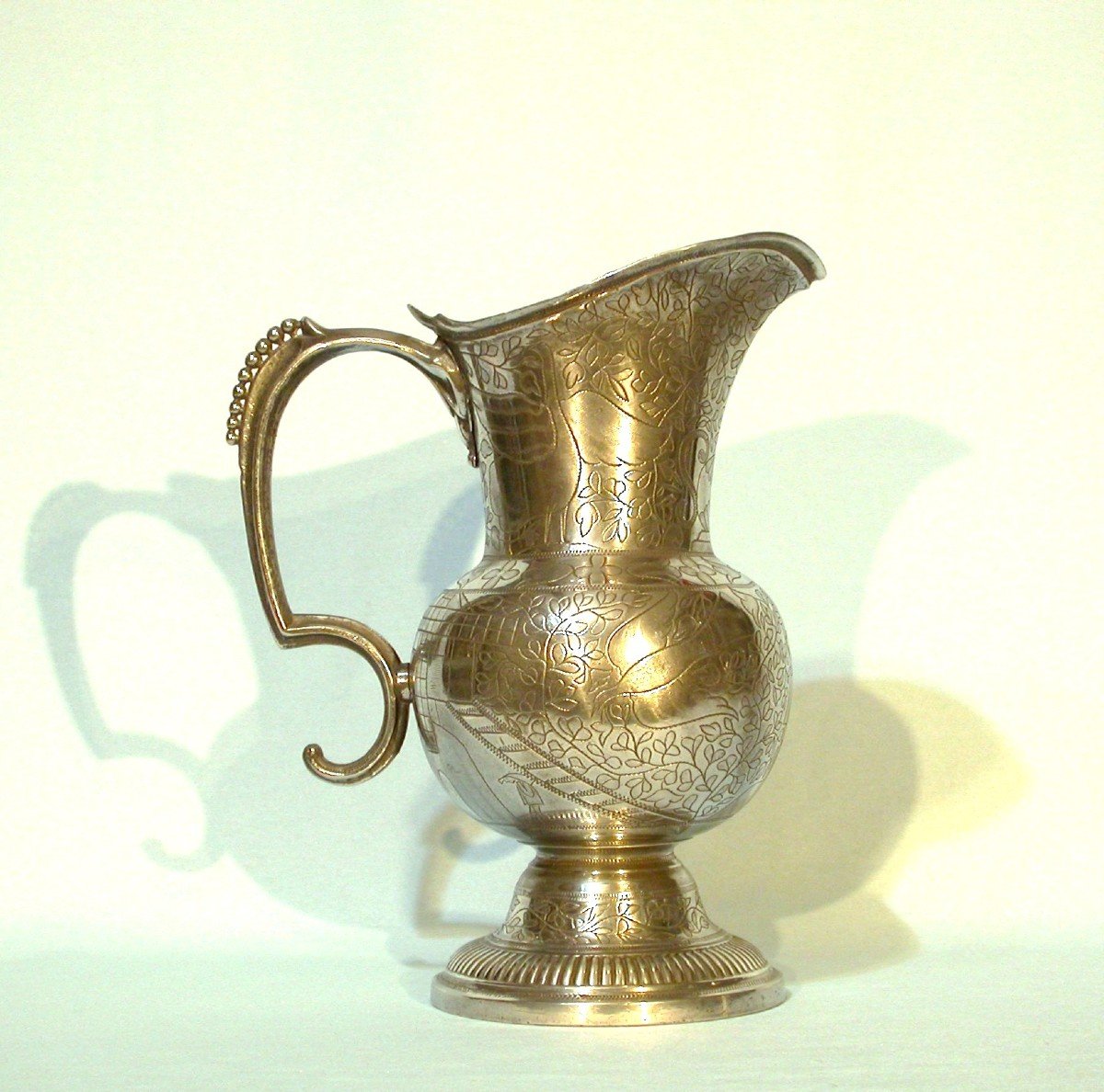 Beautiful Pewter Ewer - Paris, 18th Century-photo-2