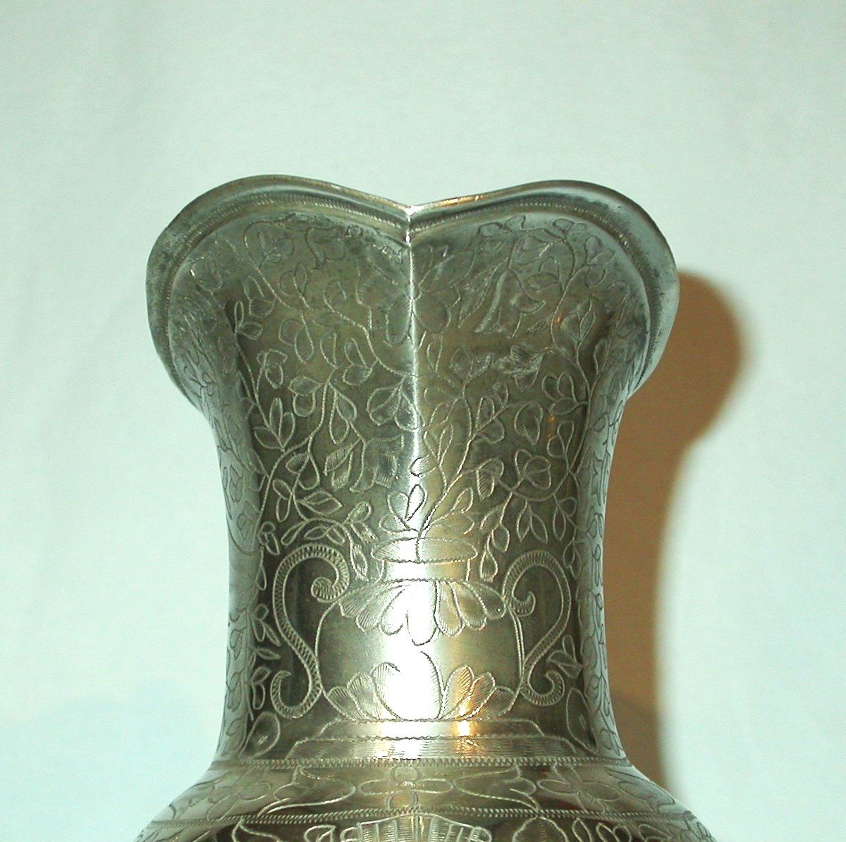 Beautiful Pewter Ewer - Paris, 18th Century-photo-1