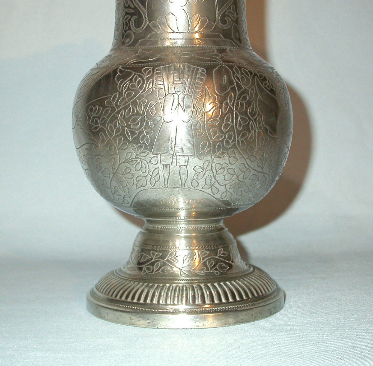 Beautiful Pewter Ewer - Paris, 18th Century-photo-2