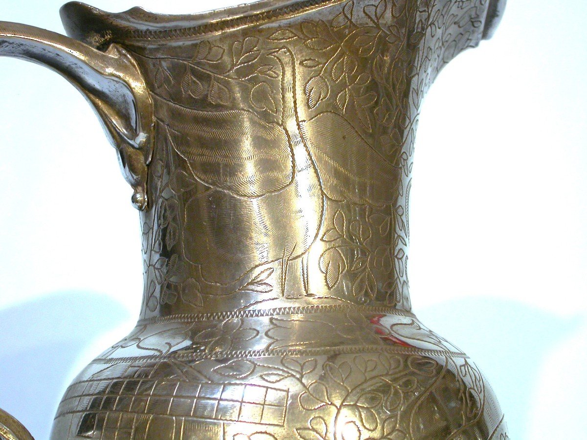 Beautiful Pewter Ewer - Paris, 18th Century-photo-3