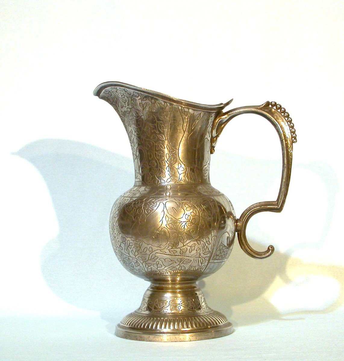 Beautiful Pewter Ewer - Paris, 18th Century-photo-7