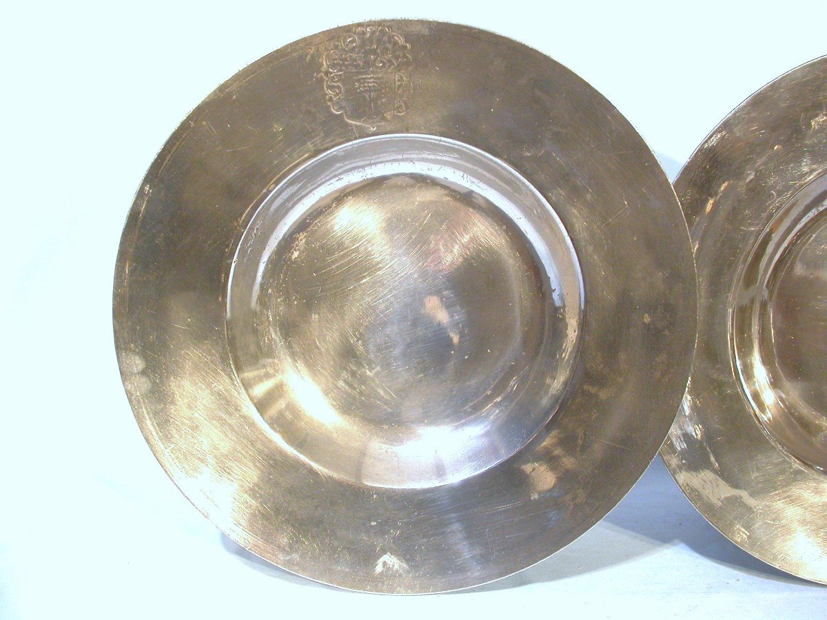 Pewter Dishes  - Bordeaux Or Toulouse, 17th Century-photo-1