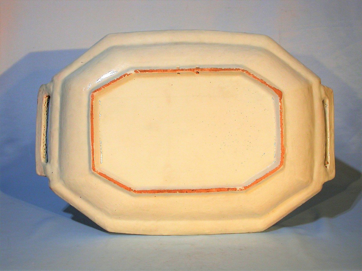 Rouen Earthenware Dish, 18th Century-photo-4