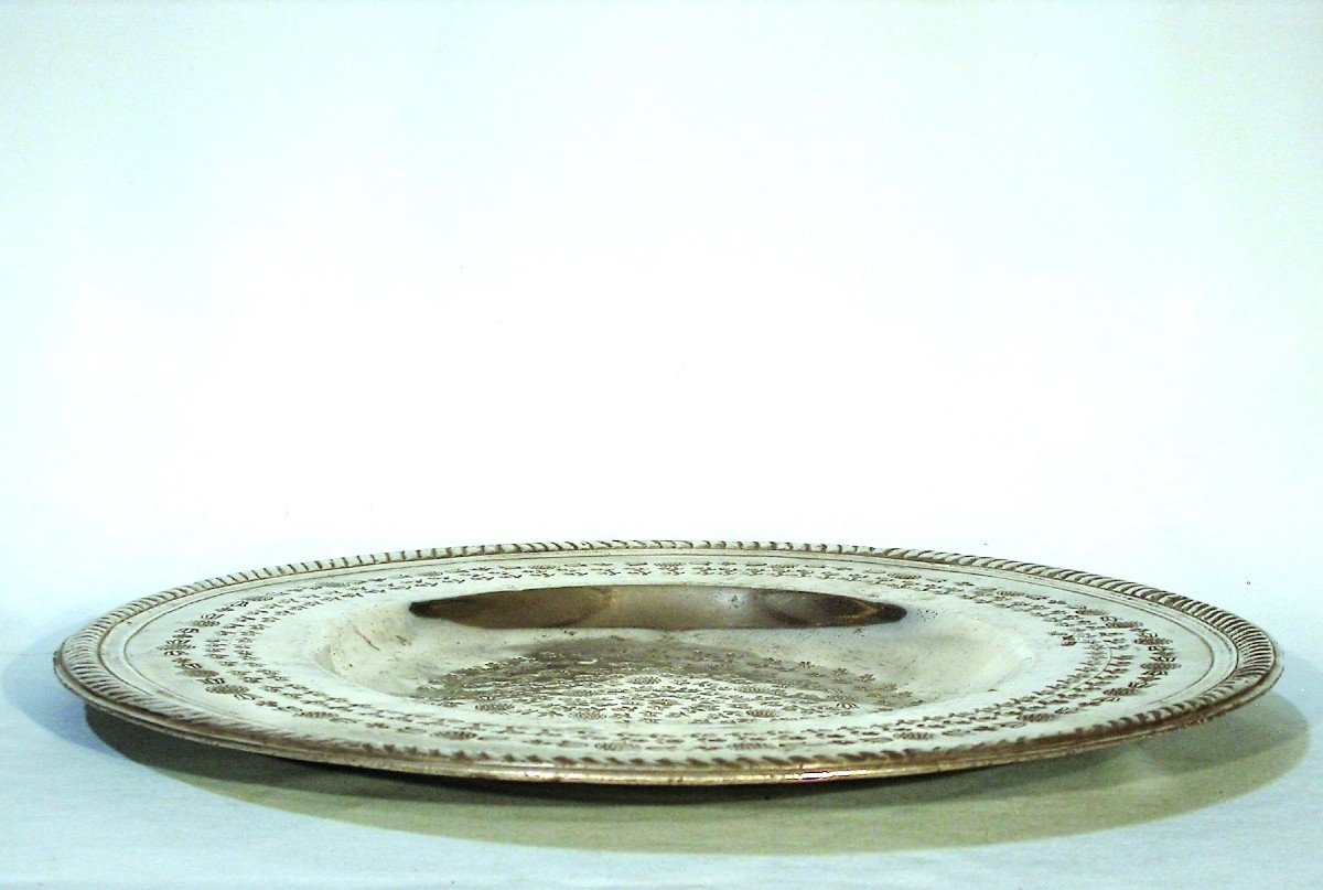 Large Pewter Dish  - Turin (?), 18th Century-photo-5